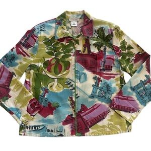 St. John Vintage Graphic Print Jacket